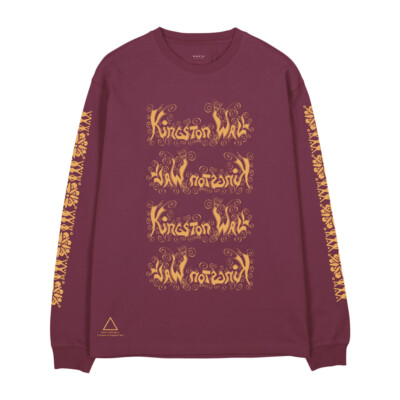 Футболка Makia x Kingston Wall Trinity LS Lifestyle Мужская каберне