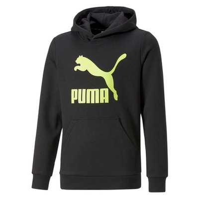 Puma Classics Logo Pullover Hoodie Youth Boys Size S Повседневная верхняя одежда 53011656