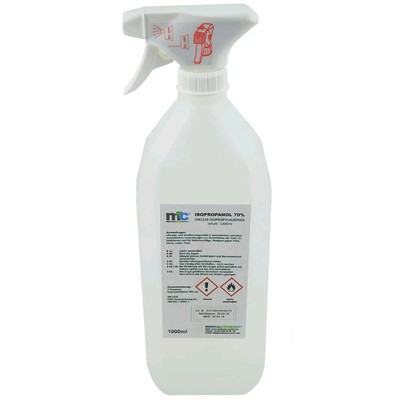 Medicalcorner24 Isopropanol 70% Isopropylalkohol 2-Propanol 1 Liter Sprühflasche