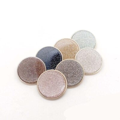 5 PCS Metal Round Shank Button Many Sizes Special Sparkling Buttons for Cloth...