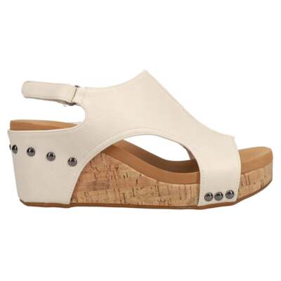 Женские повседневные сандалии Corkys Carley Wedge Off White 30-5316-CREA