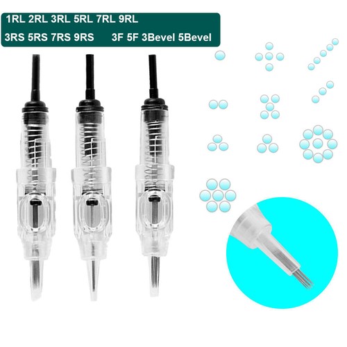 20pcs Sterilized Tattoo Cartridge Needle Eyebrow Permanent Makeup Needles RL/RS