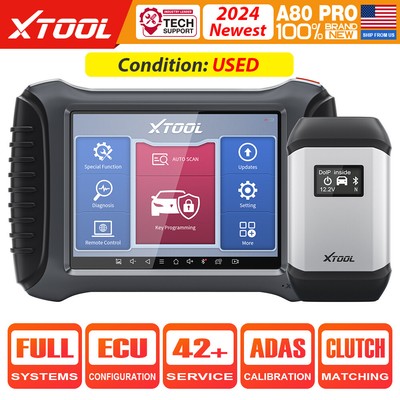 XTOOL Used A80 Pro OBD2 Scanner All System Diagnostic CANFD & DOIP Bidirectional