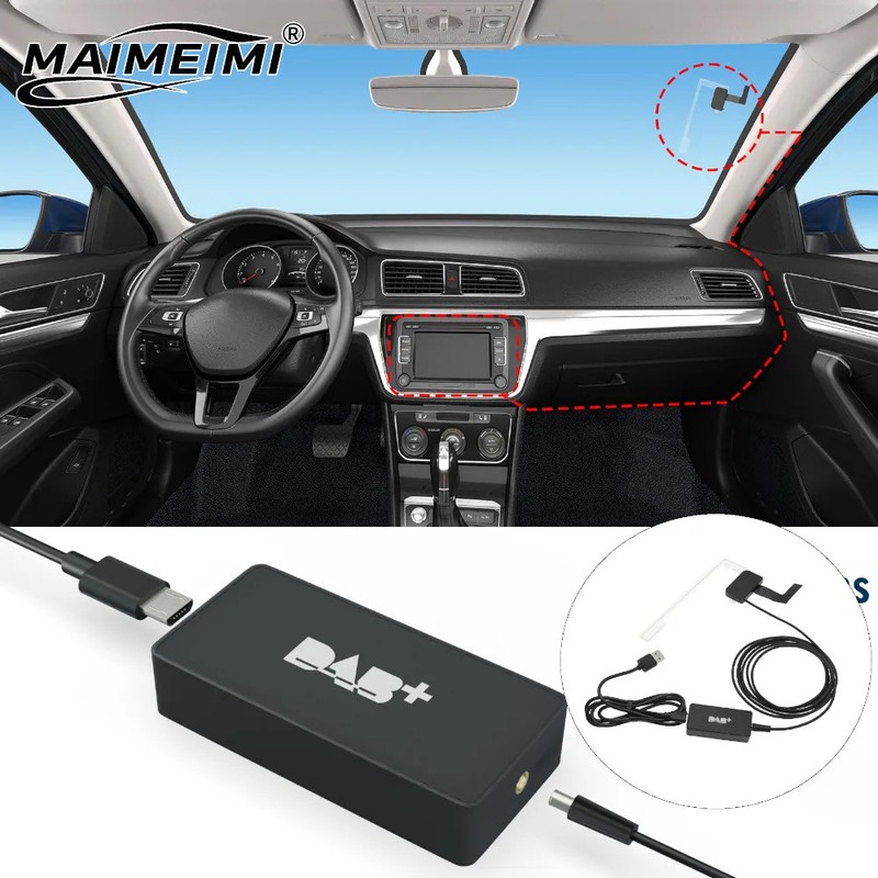 Car DAB Receiver Antenna+USB Interface For Android Car Radio GPS Stereo Car Radi
