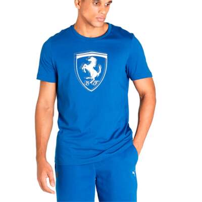 

Футболка Puma Sf Race Tonal Shield с круглым вырезом и коротким рукавом, мужские синие повседневные топы 5, Синий, Puma Sf Race Tonal Shield Crew Neck Short Sleeve T-Shirt