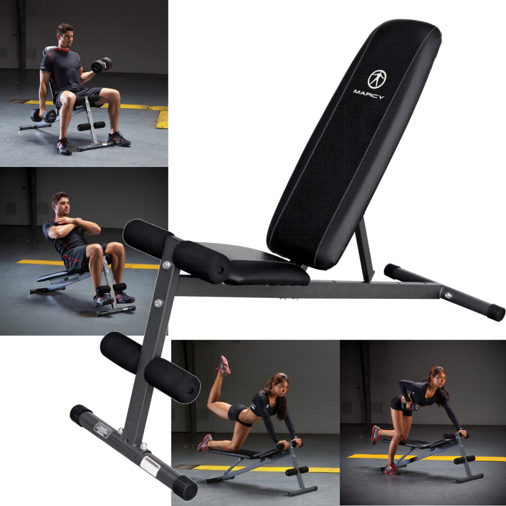 Dumbbell Weight Lift Bench Workout Incline Decline Sit Up Flat Gym