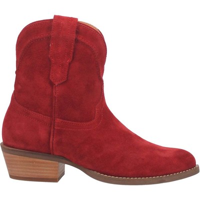 

Dingo Tumbleweed Roper Round Toe Boots Womens Red Casual Boots DI561-600, Красный, Dingo Tumbleweed Roper Round Toe Booties