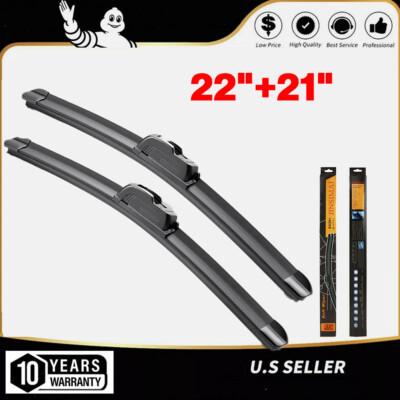 OEM Front Windshield Wiper Blade 22''+21'' Set For Ford F150 F250 F350 Michelin US