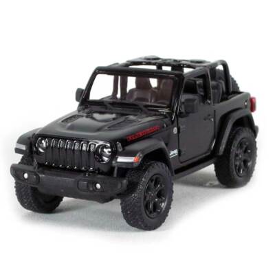 5'' Die-cast: 2018 Jeep Wrangler Rubicon Conv. (Black) 1/34 Scale.