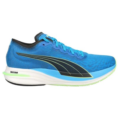 

Мужские синие кроссовки Puma Deviate Nitro Wildwash для бега, спортивная обувь 37622301, Синий, Puma Deviate Nitro Wildwash Running