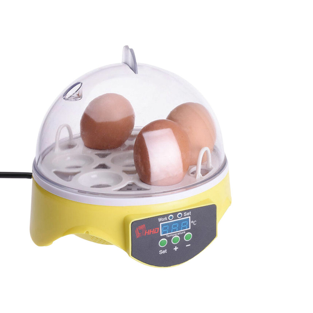 7 Eggs Incubator Chicken Digital Hatcher Temperature ...