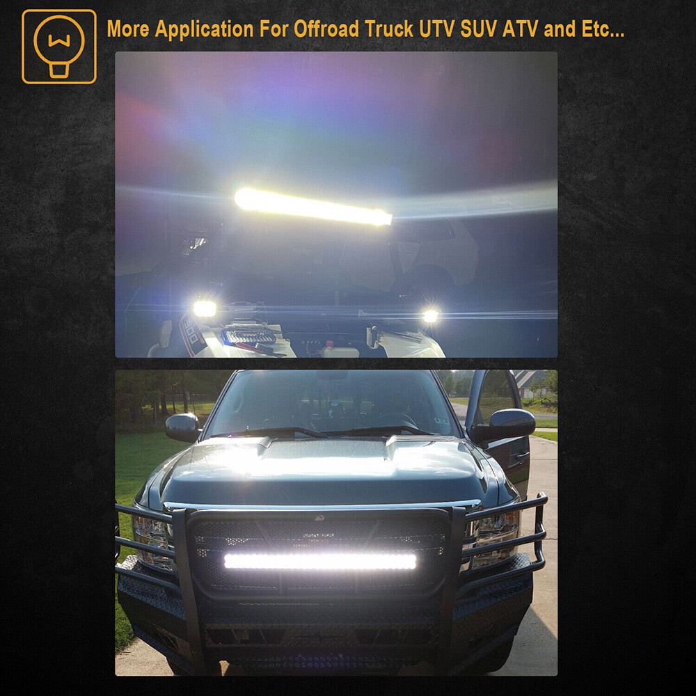 20 inch LED Light Bar Triple Row Spot ＆ Flood Combo For Truck SUV ATV Jeep 22"