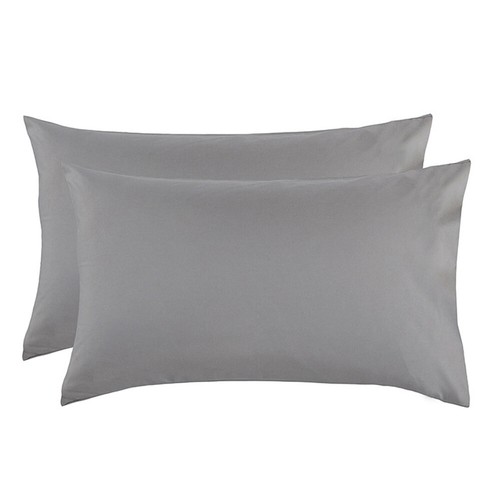 Set of 2 Pillow Cases Cover Ultra Soft Breathable Pillowcases Standard Queen