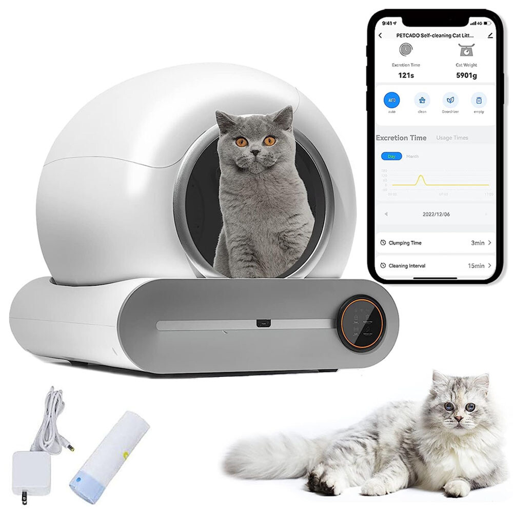 Self-cleaning Enclosed Kitty Toilet Large