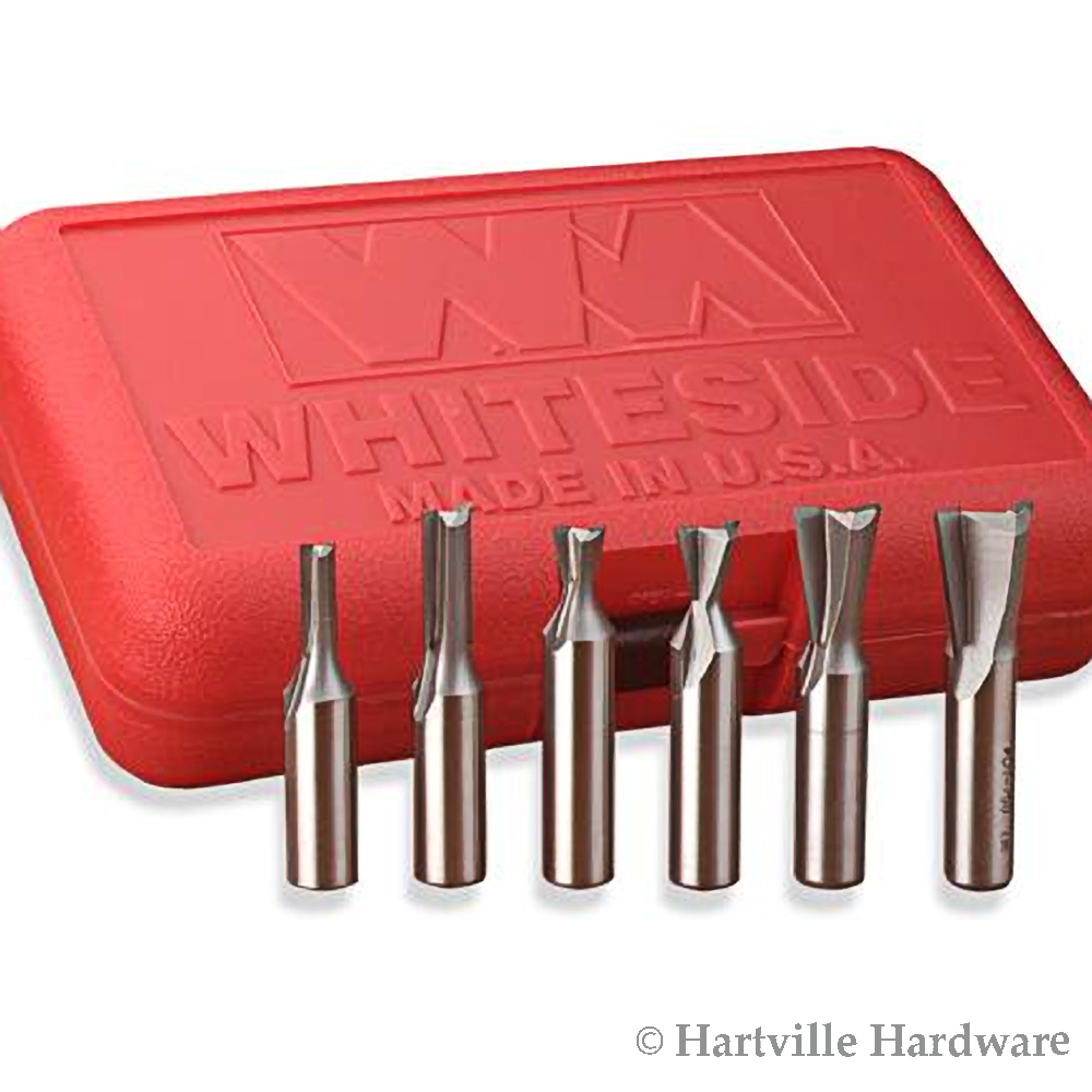 Whiteside 605 1/2" Shank 6Piece Dovetail Router Bit Set eBay