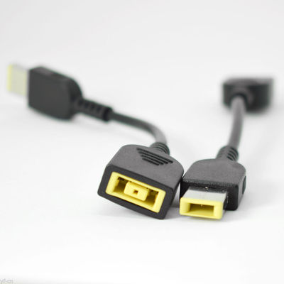 1pc 14cm Square DC Tip Male To Female M/F Adapter Cable For Lenovo ThinkPad