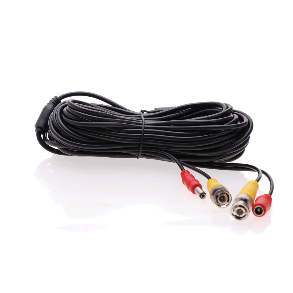 4 x 10FT Video Power Cable BNC DC Security Camera Extension Cord for CCTV