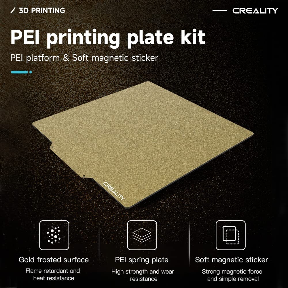 Ender 3 Max Neo Bed Upgrade, PEI Sheet 310 x 320mm Removable Magnetic Flexibl...