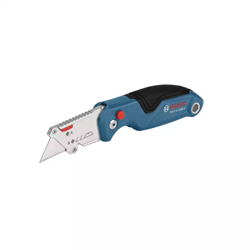 BOSCH H11-11100-1 Folding Utility Knife | Compact, Portable, and Durable with In