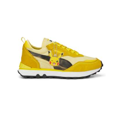 

Puma Pika X Rider Fv Lace Up Youth Boys Желтые кроссовки Повседневная обувь 38781401, Желтый, Puma Pika X Rider Fv Lace Up Youth