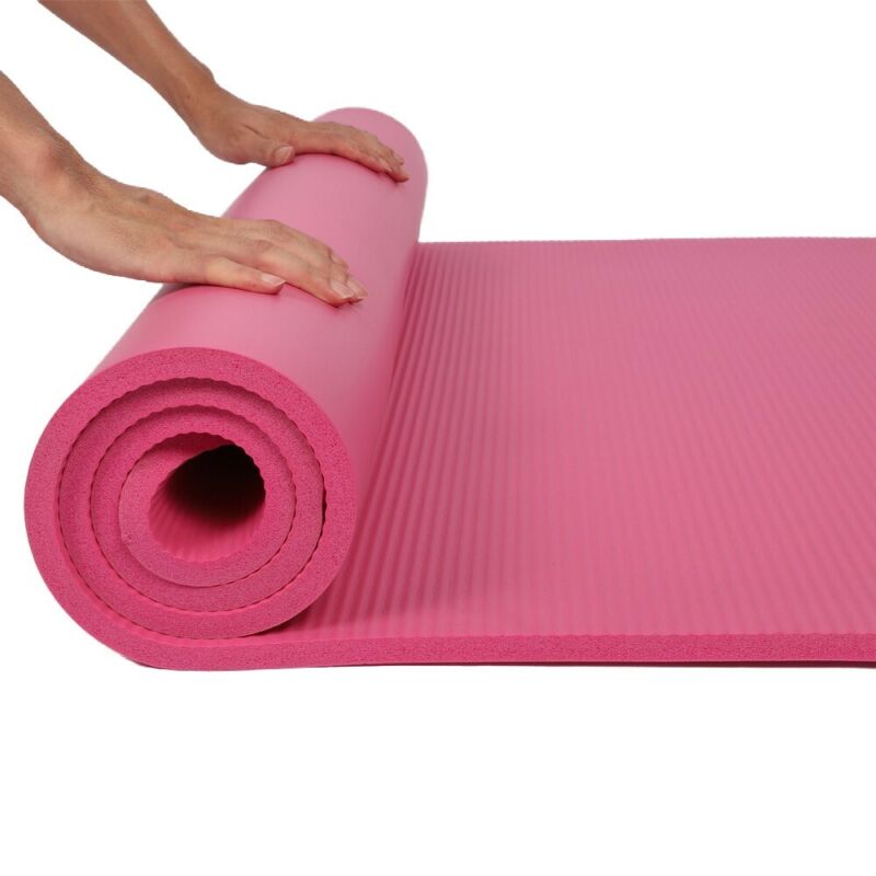 Extra Thick Non-slip Yoga Mat Pad Exercise Fitness Pilates w/ Strap 72" x 24"