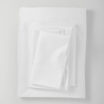 Casaluna 300 Thread Count Cotton Blend Satin 4PC Sheet Set Cooling Feel
