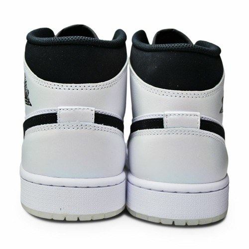 NIKE MENS NIKE AIR JORDAN 1 MID SE - DH6933 100 - "DIAMOND" WHITE BLACK MULTICOLOR
