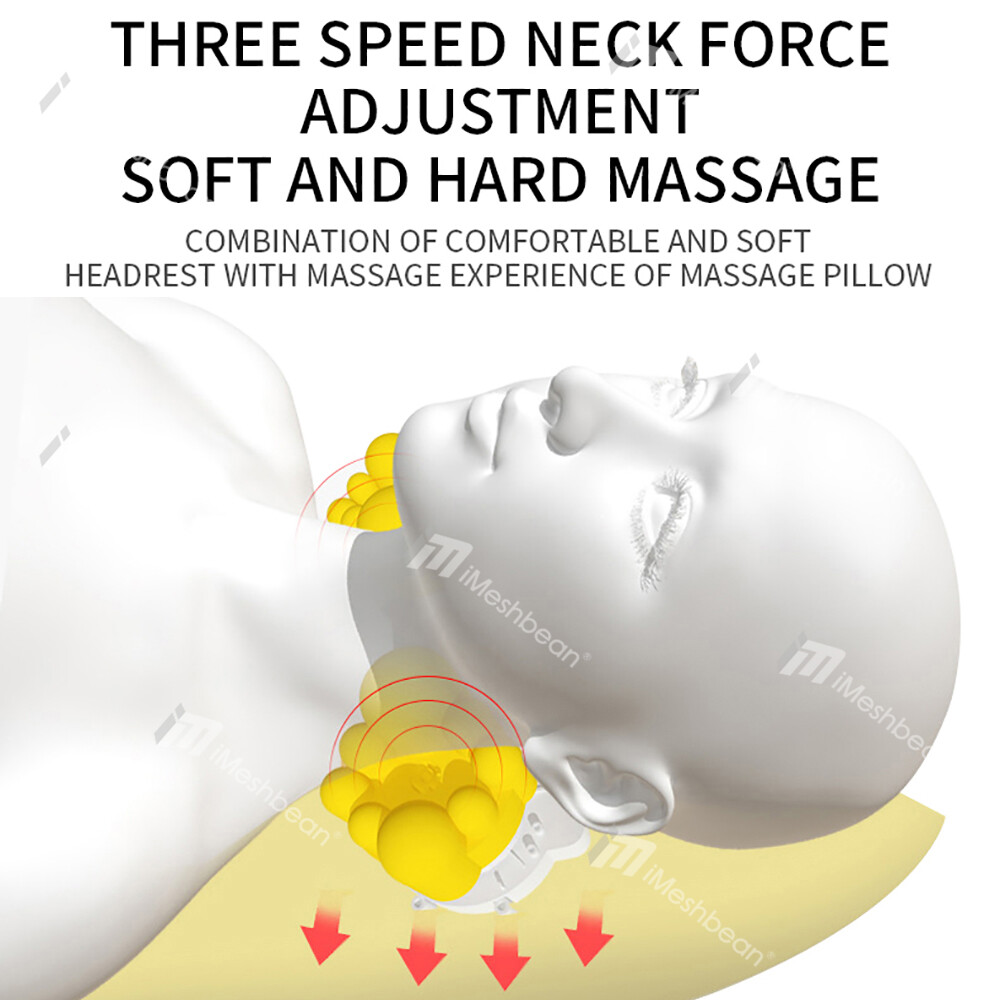 Massage Mat Shiatsu Heated Neck Massager Shoulder Back Leg Full Body Pain Relief