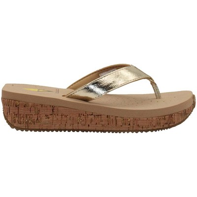 

Женские золотые повседневные сандалии Volatile Neville Flip Flops PV101-715, Золотой, Volatile Neville Flip Flops