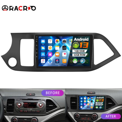 32GB For Kia Picanto 2012-2016 Car Stereo Radio Android 13 GPS Navi WIFI BT RDS