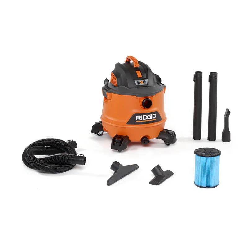 Ridgid Shop Vac Wet Dry Vacuum 14 Gal. 6.0 Peak HP NXT Large Accessories Gallon