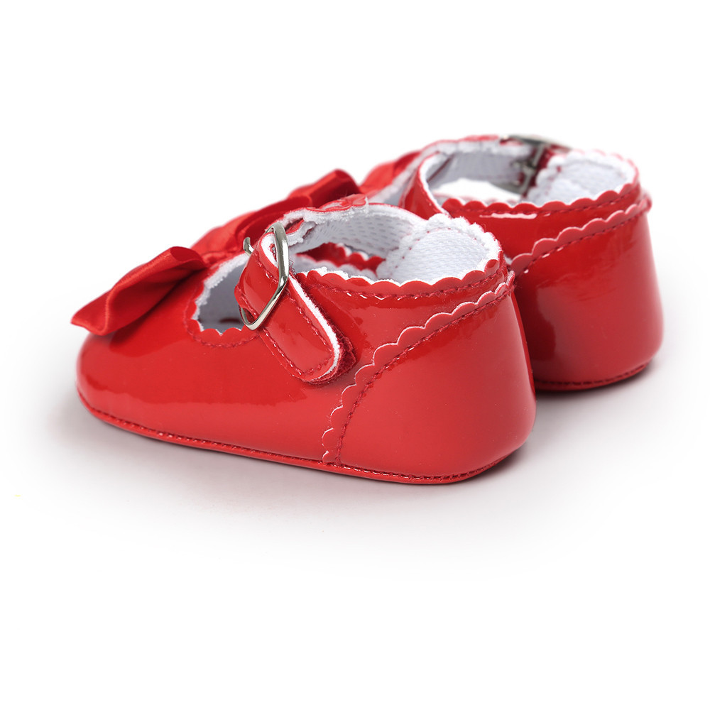 Newborn Baby Kids Girls Princess Soft Sole Leather Sneakers Crib Shoes Dressy