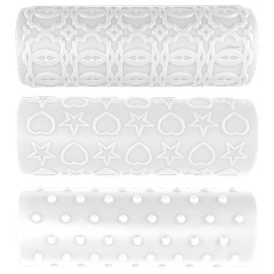 3pcs Clay Twig Rollers Clay Texture Sheets Clay Earring Roller