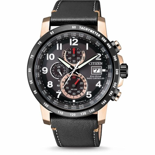 Pre-owned Citizen At8126-02e Eco-drive Chronograph Perpetual Mens Watch Us3