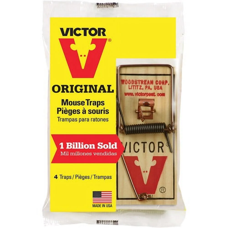 Metal Pedal Mouse Trap - 4 COUNT