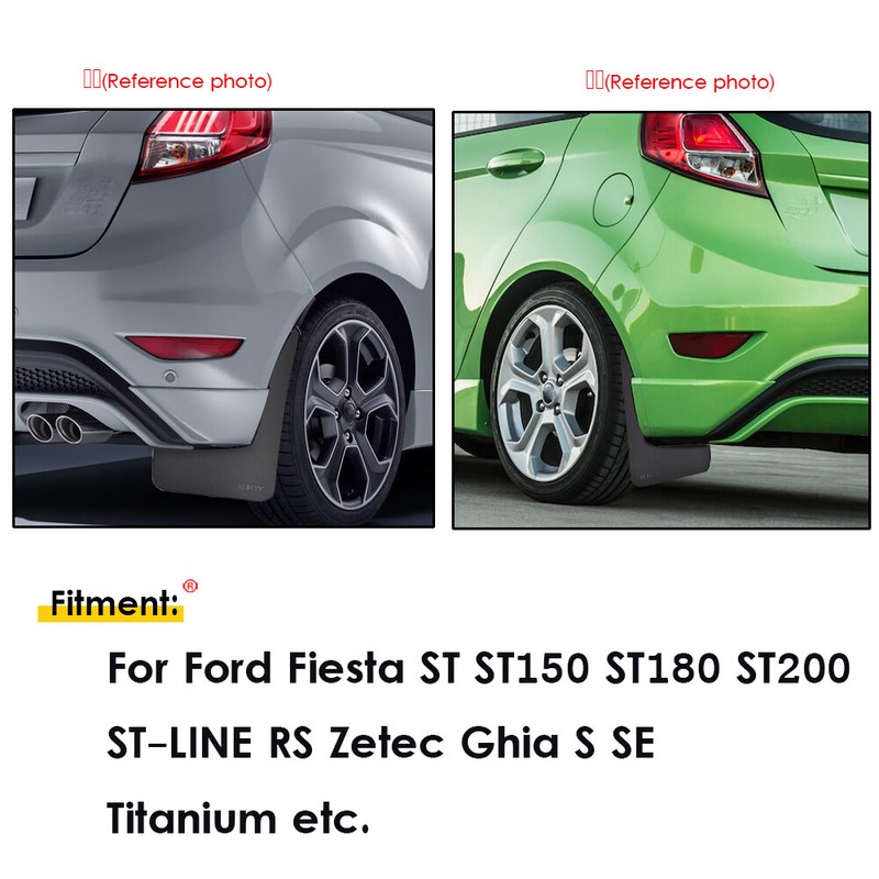 Mudguards Mud Flaps For Ford Fiesta ST Blue MK6 MK6.5 Mk7.5 MK8 Splash Guards eBay