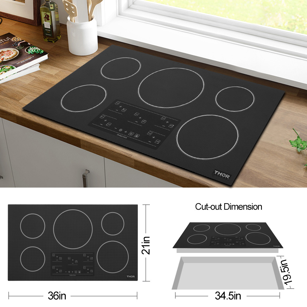 Induction Cooker 5 Burners Cooktop Electric Cooktop Built In
