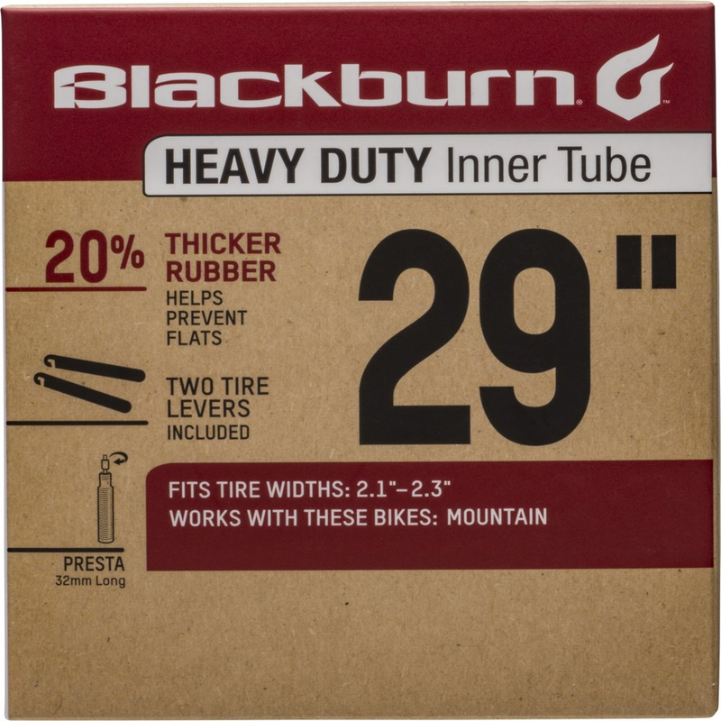 29IN X 2.1-2.3 Presta Heavy Duty Bicycle Inner Tube with Tire Levers