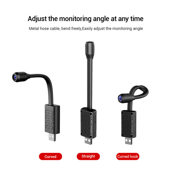 Mini Wireless Hidden USB Camera WiFi IP Cam Home Security Night Vision HD 1080P - Image 3