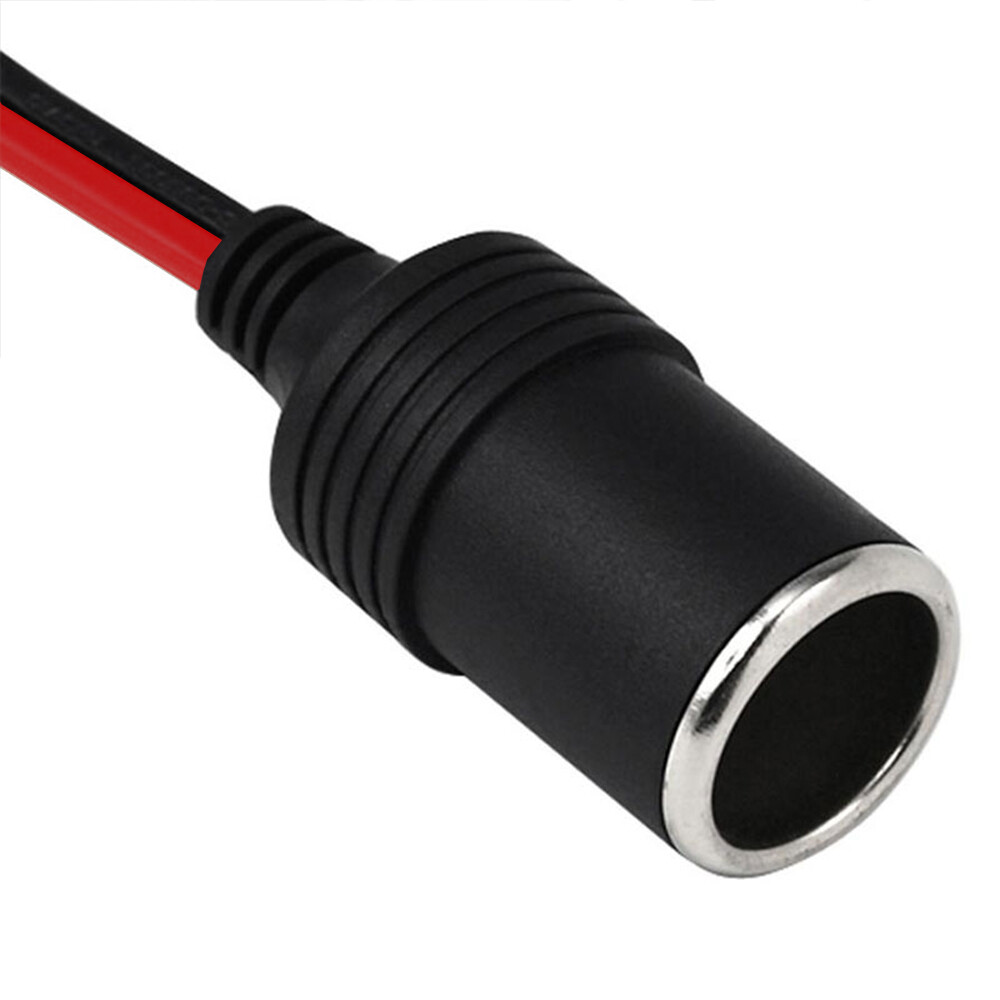 12V/24V Car Cigarette Lighter Socket To Car Battery Alligator Clip Power Adapter