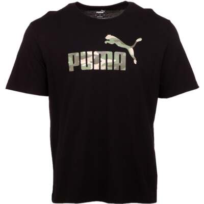 

Футболка Puma Ess Logo Tee Us Мужские черные повседневные топы 58644951, Черный, Puma Ess Logo Tee Us