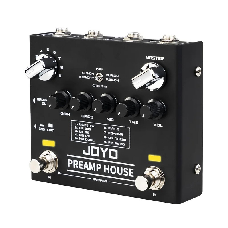 R-15 PREAMP HOUSE Cabinet Simulation Pedal Clean and Distortion Channel Dual Mod