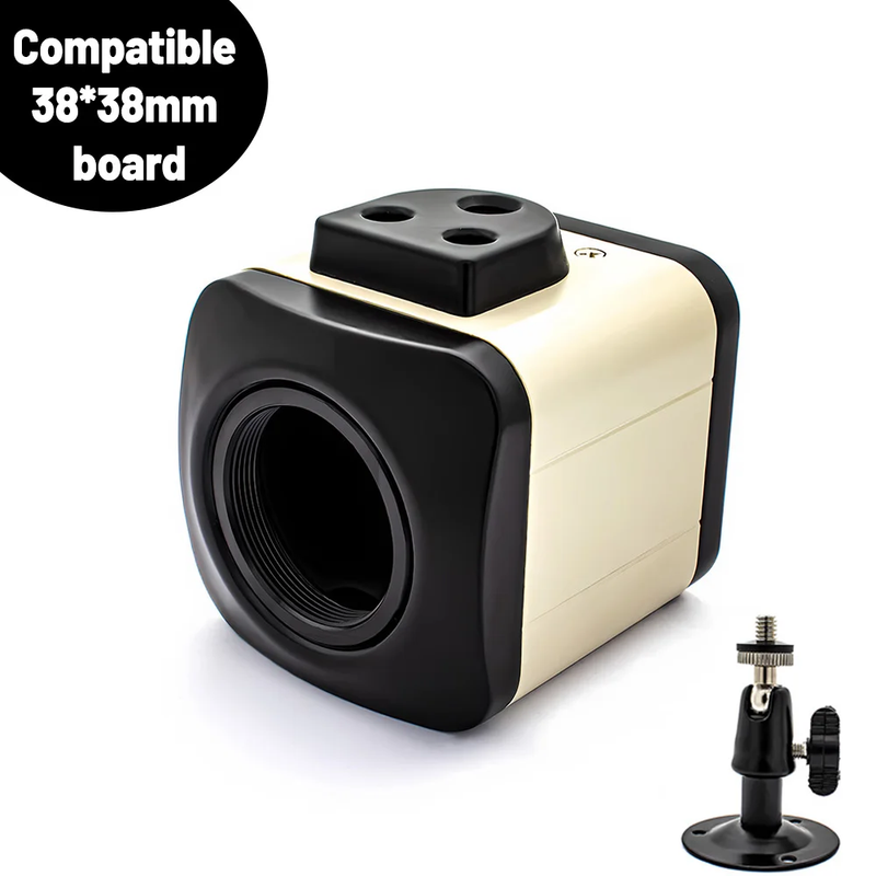 MINI Aluminum Alloy Industrial Camera Housing CS Mount with M12 Adapter&Stand fo
