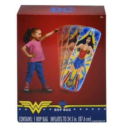 Wonder Woman Punching Bag for Kids - Freestanding Inflatable Boxing Indoor an...