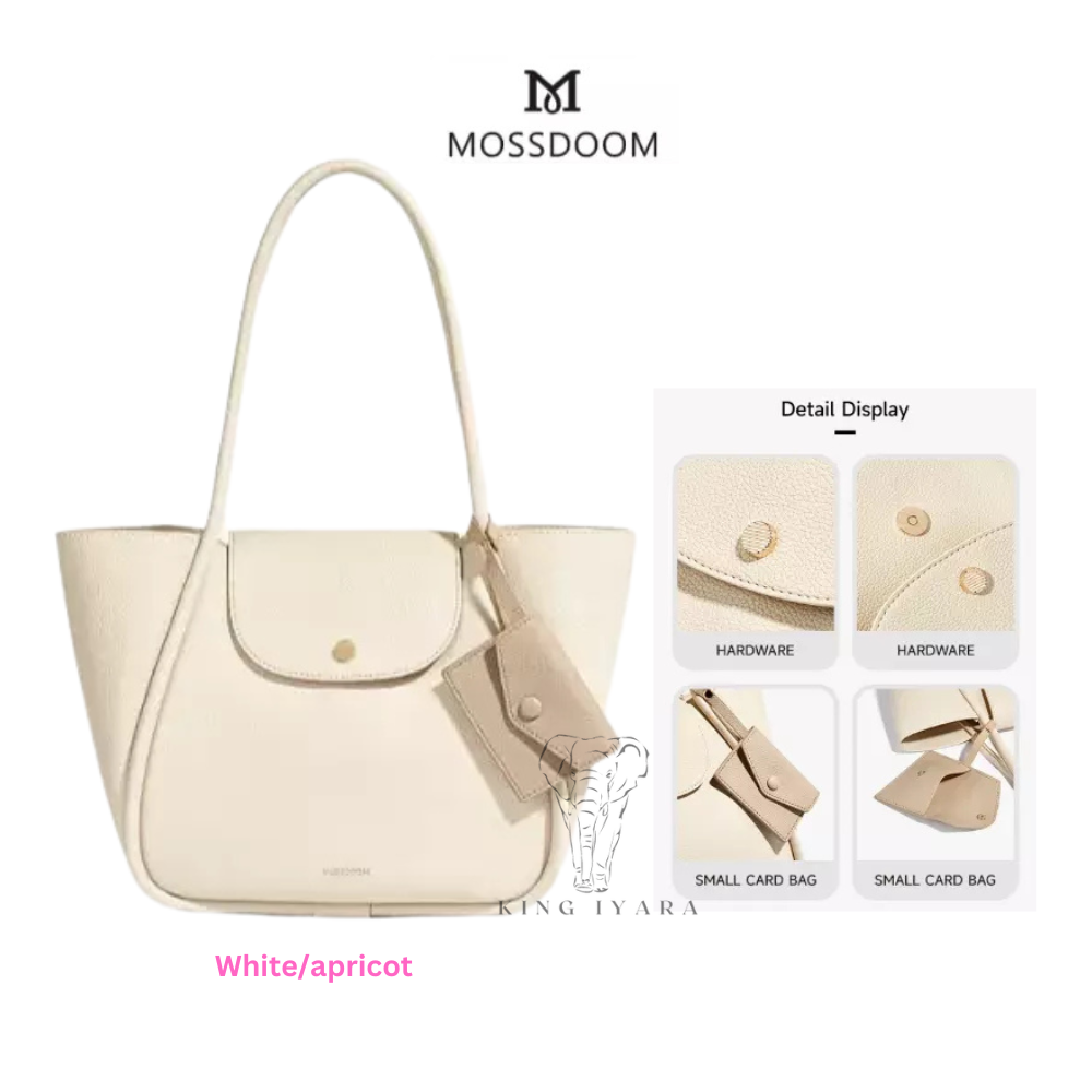 MOSSDOOM Women's Tote Bag PU Leather Shoulder Bag for Work Travel