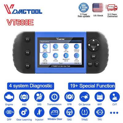 VDIAGTOOL VT600E OBD2 Diagnostic Scanner Code Reader SRS EPB SAS Oil TPMS Reset