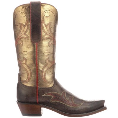 

Lucchese Tansy Goat Metallic Snip Toe Женские коричневые повседневные ботинки коричневого цвета N4816-S5, Коричневый, Lucchese Tansy Goat Metallic Snip Toe Cowboy