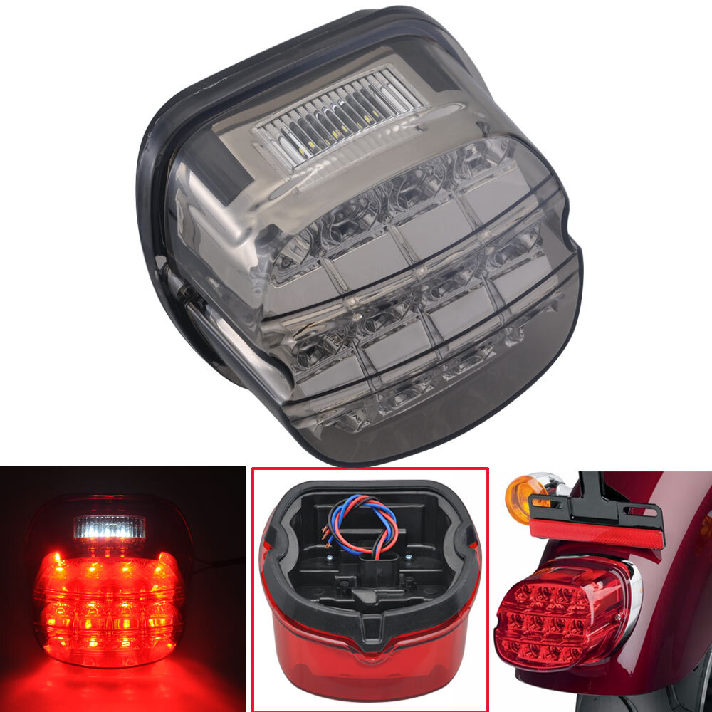 Smoke Lens LED Brake Light Taillight For Harley Touring Road King Electra Glide