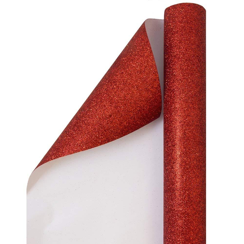 Rotolo Pellicola Adesiva Rossa Glitter 45cmx2m  Pannelli Cassetti Mobili dfh
