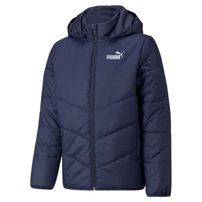 

Puma Essentials Padded Hd Full Zip Jacket Toddler Boys Blue Casual Athletic Oute, Синий, Puma Essentials Padded Hd Full Zip Jacket Toddler